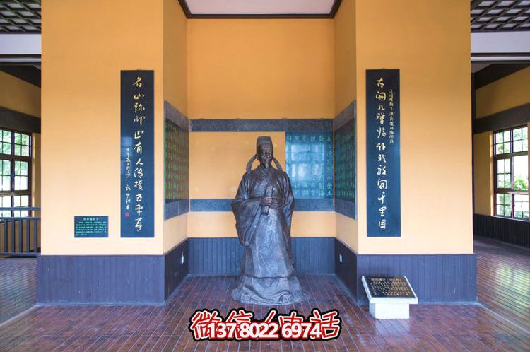 欧阳询铸铜雕像，让历史文化名人永恒镌刻