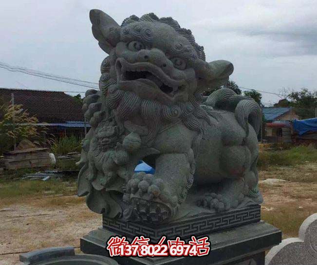 别墅庭院创意大理石石雕狮子雕塑 别墅庭院创意大理石石雕狮子雕塑