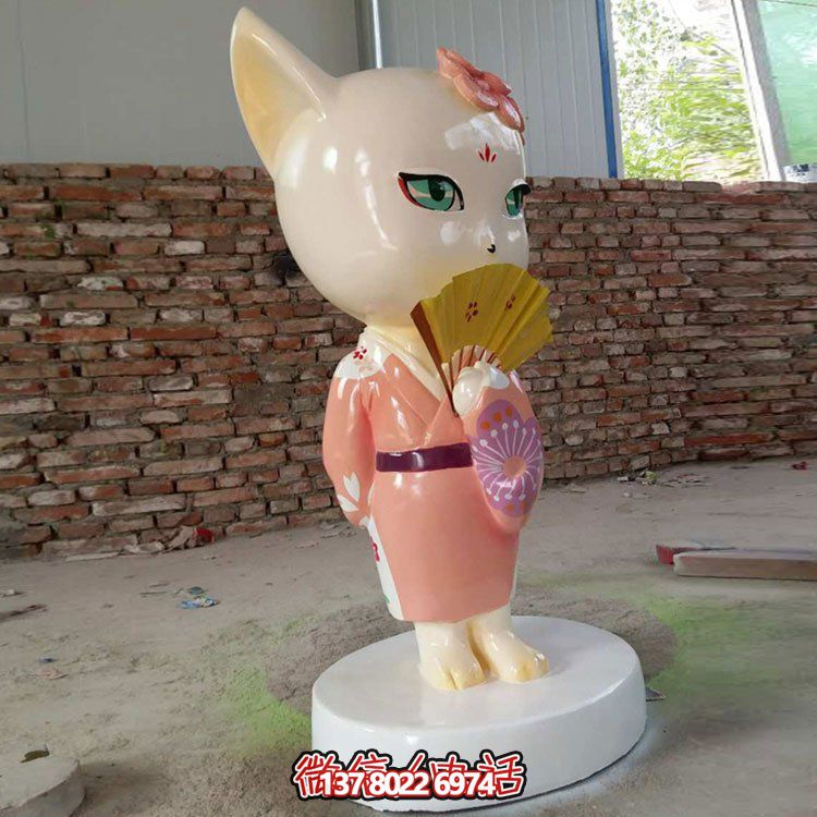彩绘玻璃钢动漫人物雕塑