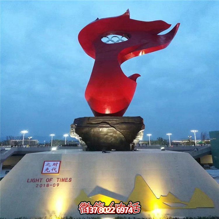 不锈钢彩绘景观标志——为户外广场增添美感