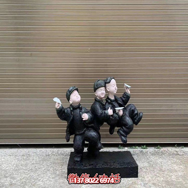 多彩玻璃钢景观摆件，添加卡通户外儿童乐趣