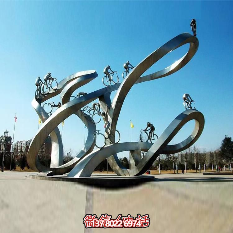 不锈钢大型创意标志性园林景观建筑物