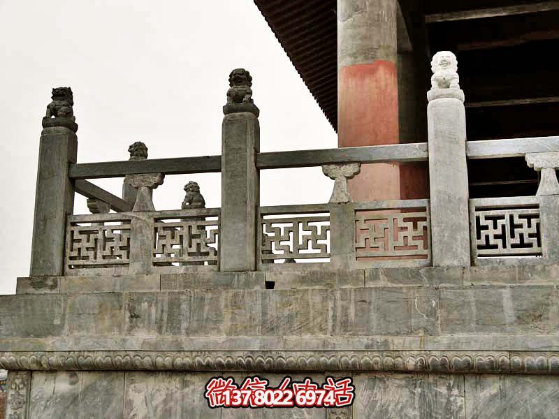 古典风格青石雕塑栏杆防护系统 古典风格青石雕塑栏杆防护系统