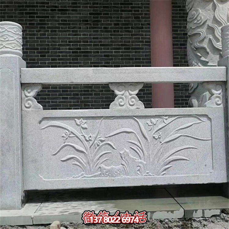 精美园林石雕围栏雕塑