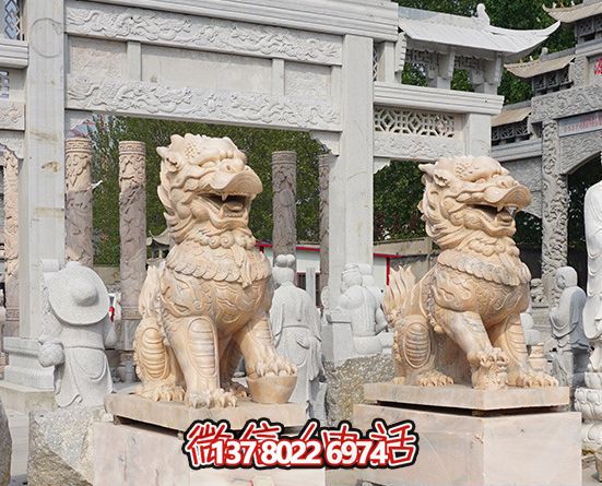 故宫神麒麟石雕晚霞红 故宫神麒麟石雕晚霞红