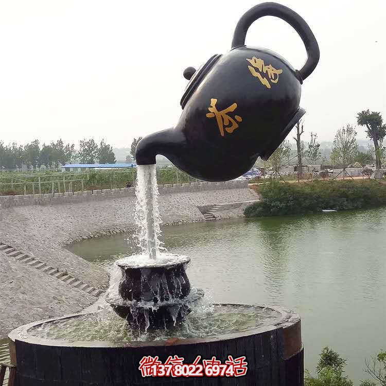 悬空流水天大型景观喷泉点缀户外景区