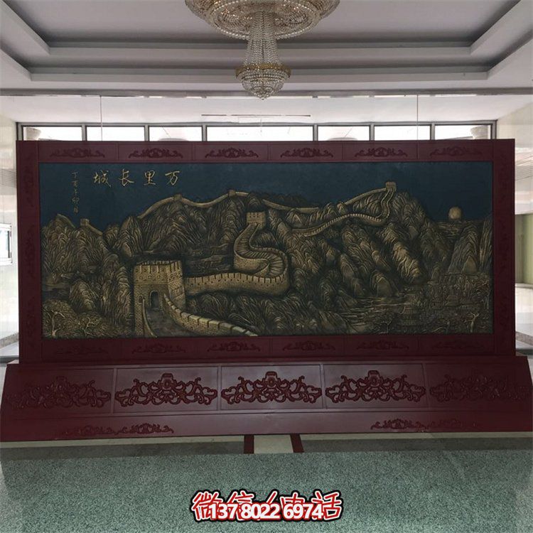 室外浮雕背景墙——文化主题园林雕塑