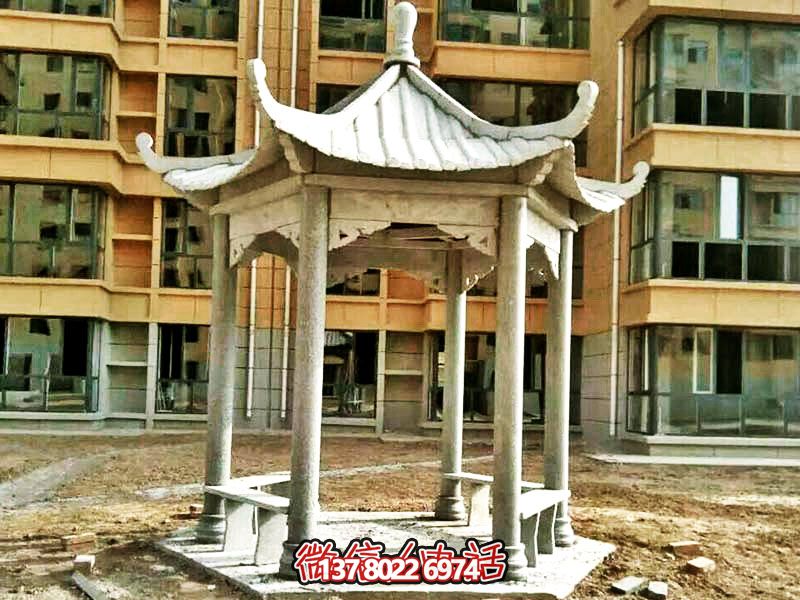 仿古建筑凉亭，为小区、公园、草坪提供休息雕塑美化