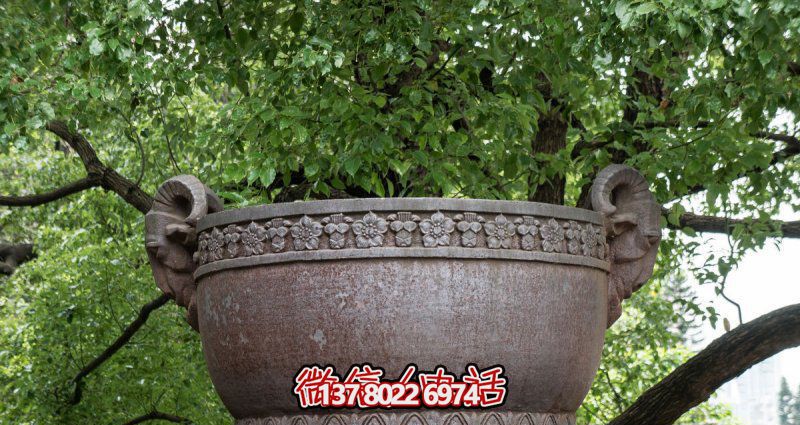 精美铜雕仿古水缸