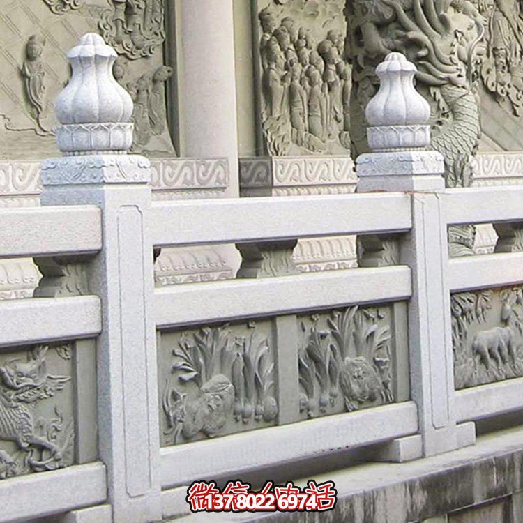 精美园林石雕护栏