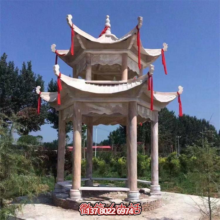 古典式园林雕塑，打造凉亭小区尊贵装点