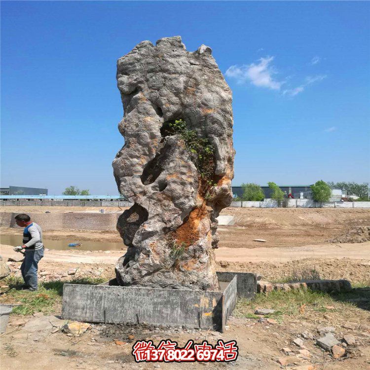 梦幻假山景观摆件，美化庭院灵璧石