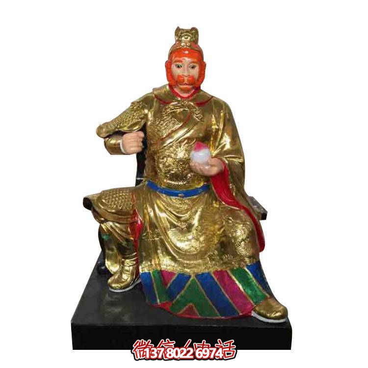玻璃钢佛像，金烤漆喷涂