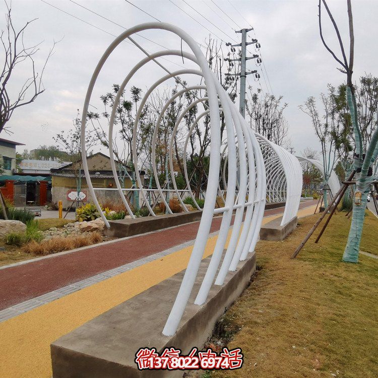 不锈钢铁艺拱门，完美装饰公园户外空间