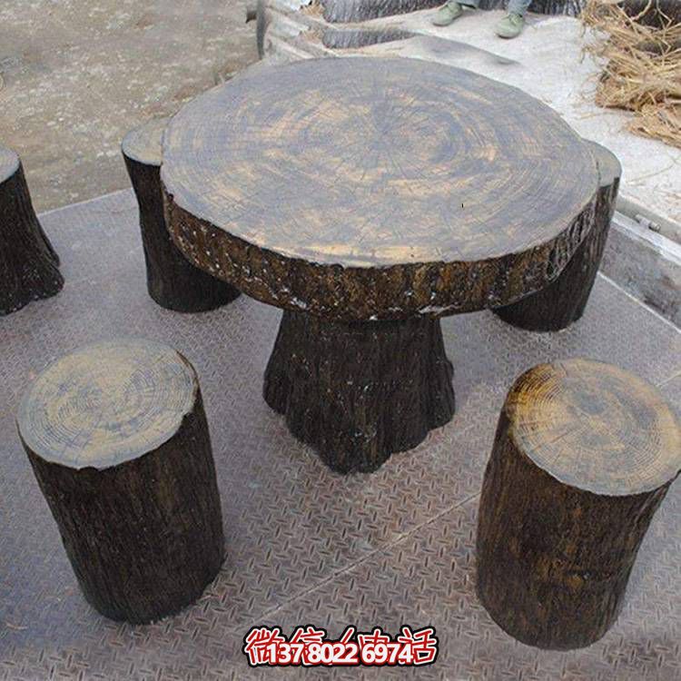 玻璃钢树木仿真凳子，为公园户外空间提供美观休闲