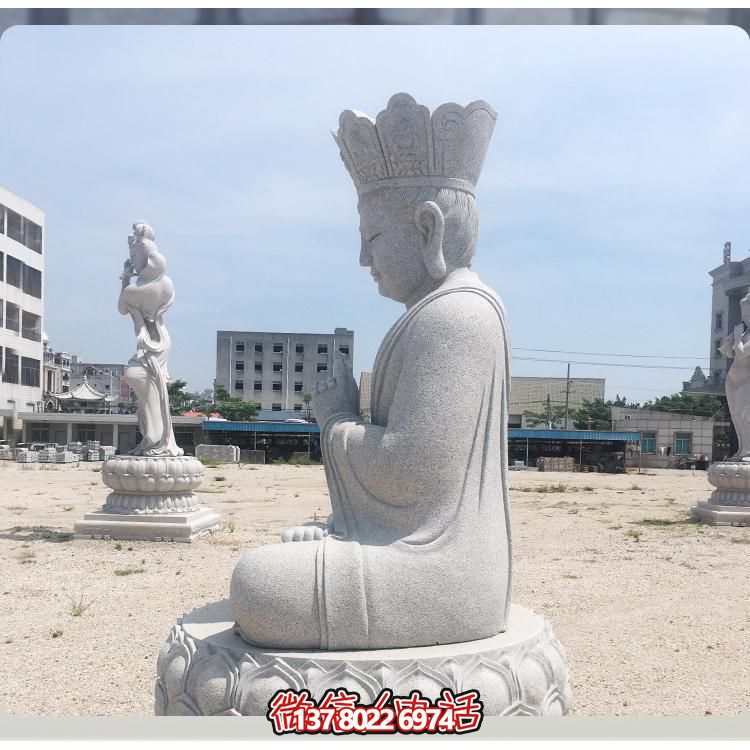 大型户外景区砂石石雕园林佛像地藏王