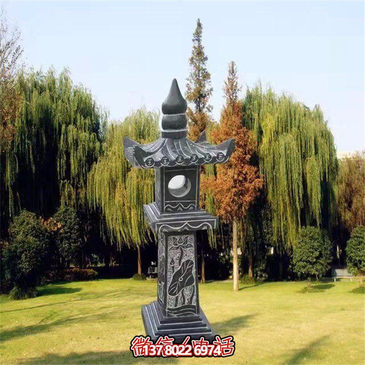 精美青石石雕石灯景观摆件，装点你的户外庭院