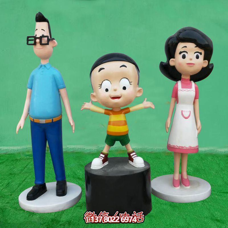 玻璃钢卡通人物雕塑，为游乐园增添彩绘惊喜