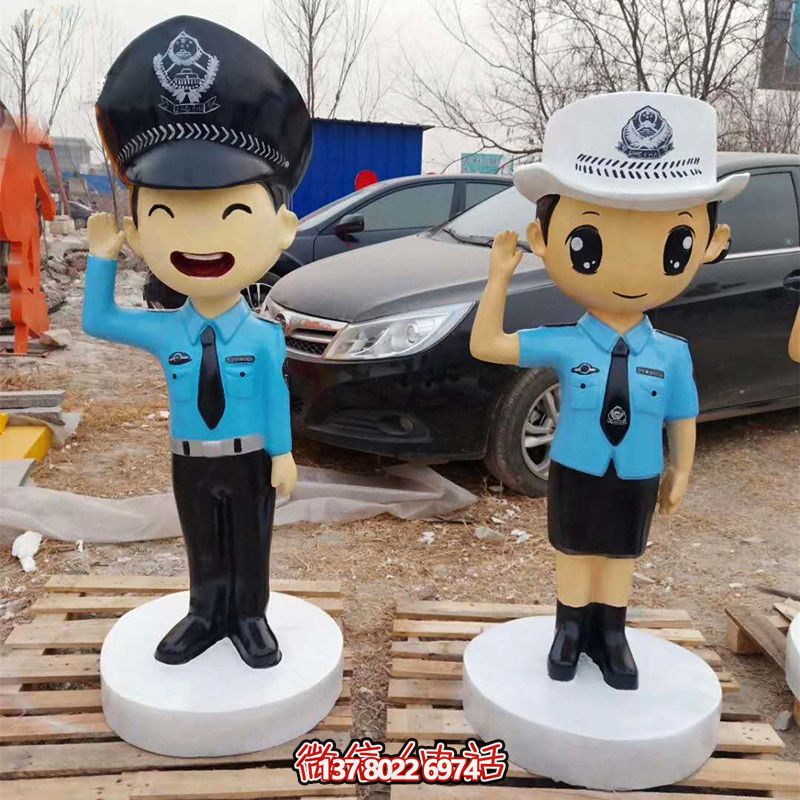 玻璃钢雕塑人民警察人物 玻璃钢雕塑人民警察人物