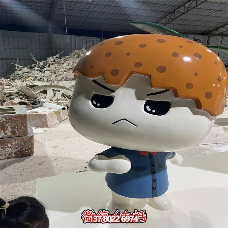 玻璃钢制吉祥卡通公仔雕塑摆件