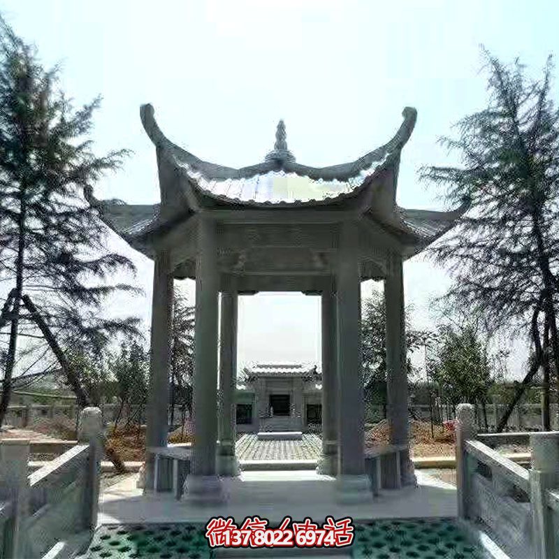 传统中式园林装饰青石凉亭 传统中式园林装饰青石凉亭