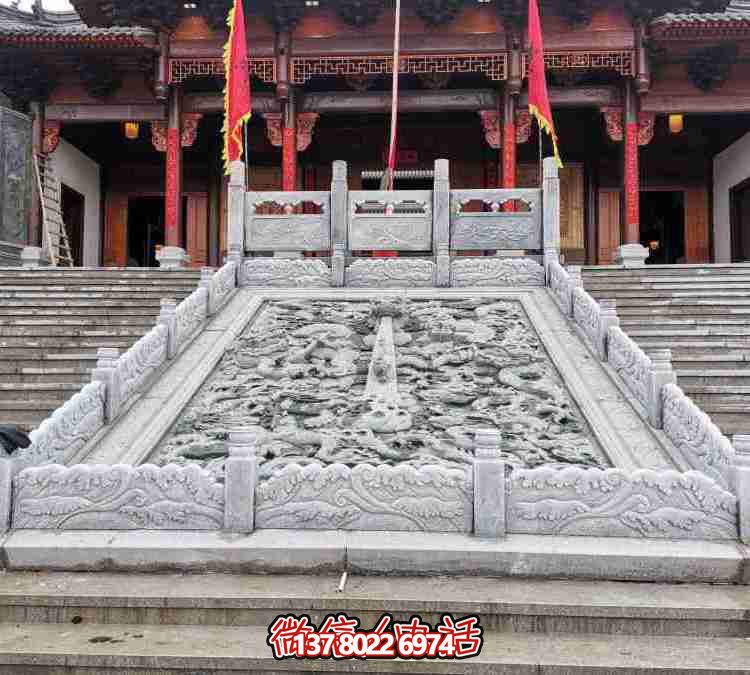 精美中式庭院花园景观浮雕栏杆栏板雕塑