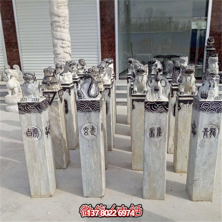 精美大理石雕塑，辟邪镇宅，拴马桩大型装饰