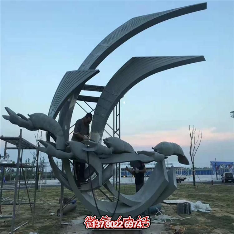 不锈钢创意景观雕塑，点亮绿色户外广场园林
