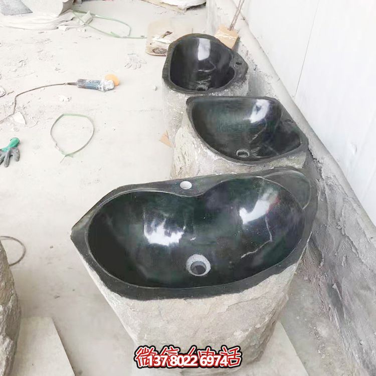 手工定制青石仿古鱼缸花盆景观石雕花雕刻盆摆件花钵雕塑 手工定制青石仿古鱼缸花盆景观石雕花雕刻盆摆件花钵雕塑