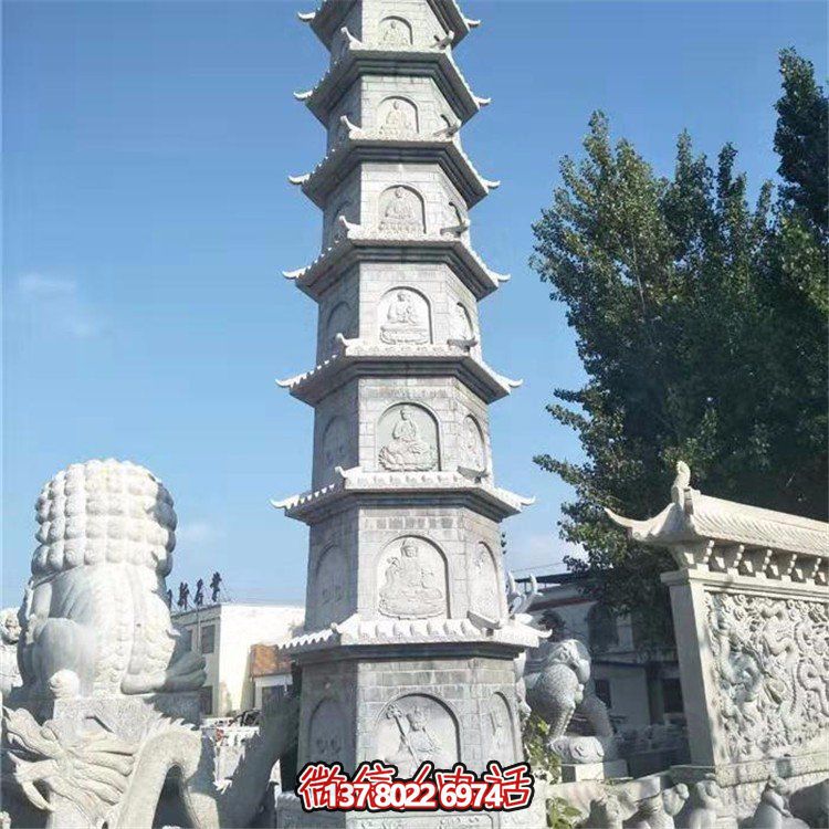古典佛教雕塑艺术——精美青石舍利塔、石塔寺、佛塔