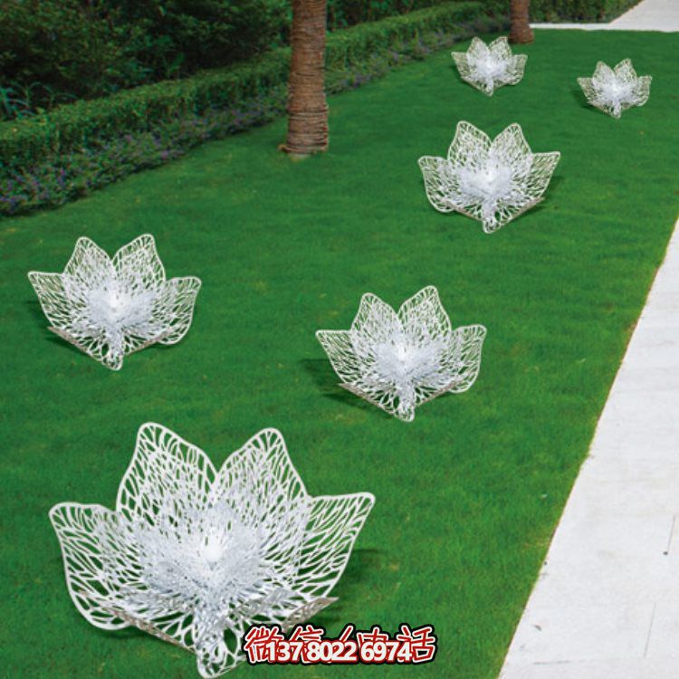 镂空不锈钢花园小品