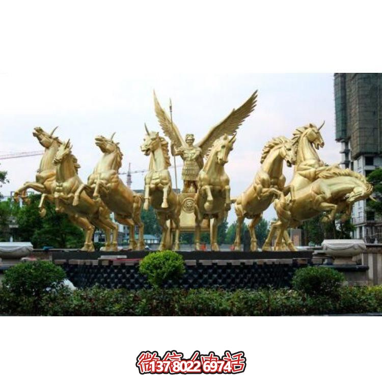 【大型户外阿波罗铜雕战马雕塑】