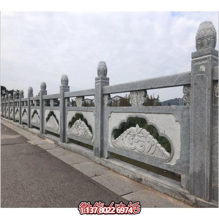 精致青石石雕栏杆，打造美丽公园景区