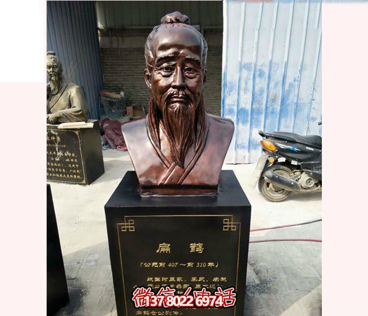 古典雅致的扁鹊铜雕摆件 古典雅致的扁鹊铜雕摆件
