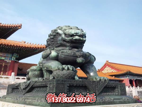 故宫仿真青石狮子雕塑 故宫仿真青石狮子雕塑
