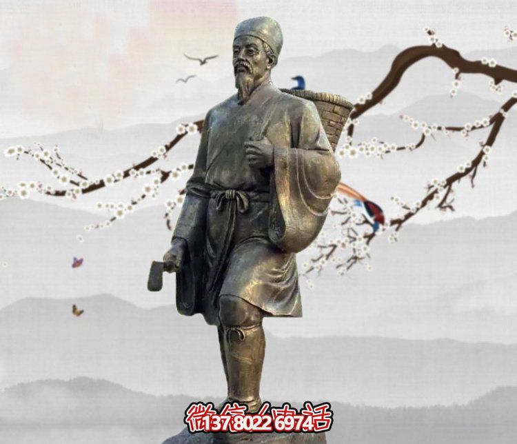 雕塑李时珍的传奇，缅怀古老的采药文化