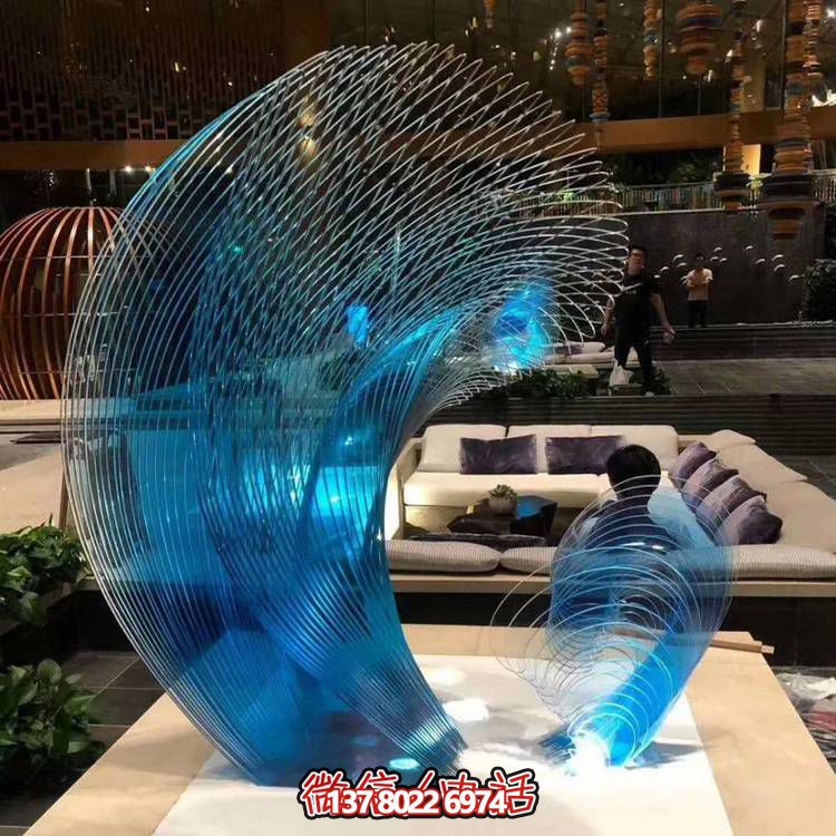 不锈钢室内艺术景观摆件