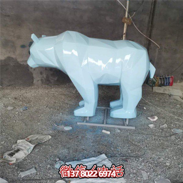 玻璃钢几何雕塑，装饰动物园园林和户外空间