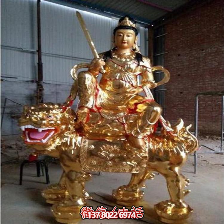 文姝普贤玻璃钢雕塑，为景区和寺庙增添大型艺术装置