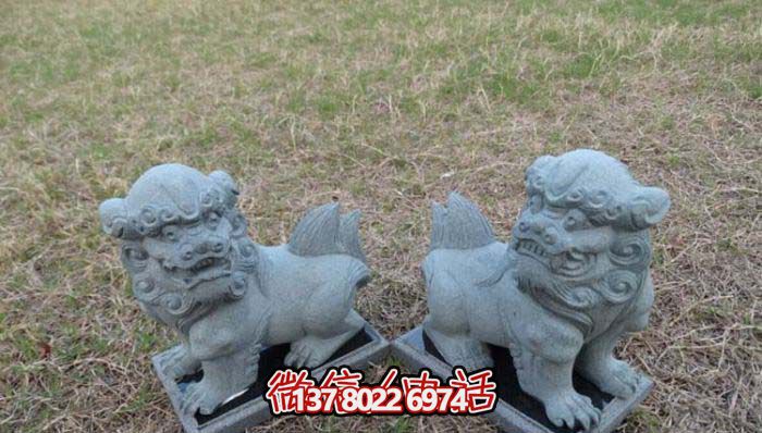 精美创意狮子大理石摆件，为户外园林景观增添更多美感