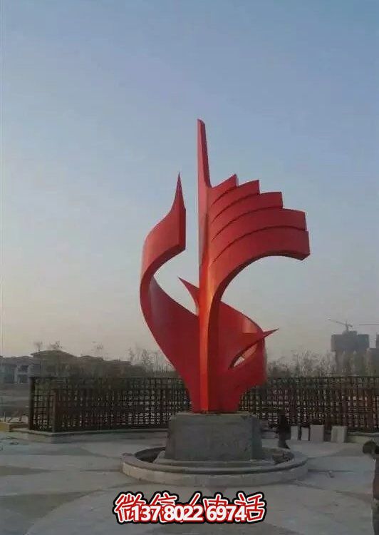 大型不锈钢景观雕塑，室外装饰艺术精美