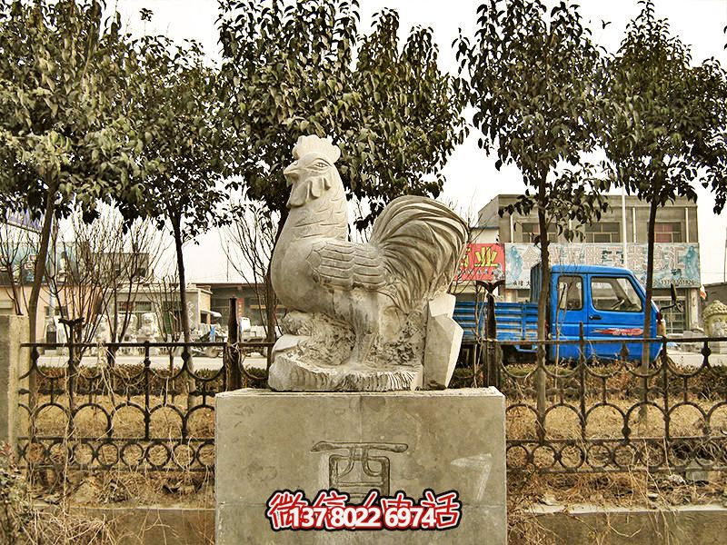 艺术创意花岗石鸡雕
