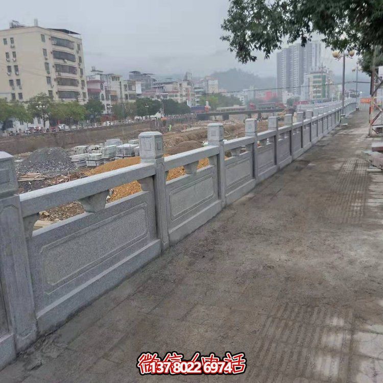 精美大理石雕塑围栏，美化您的城市河道
