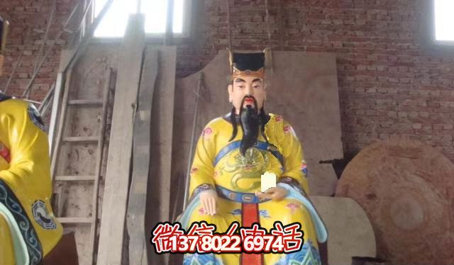 雕塑艺术之美玻璃钢彩绘文财神寺庙神像 雕塑艺术之美玻璃钢彩绘文财神寺庙神像