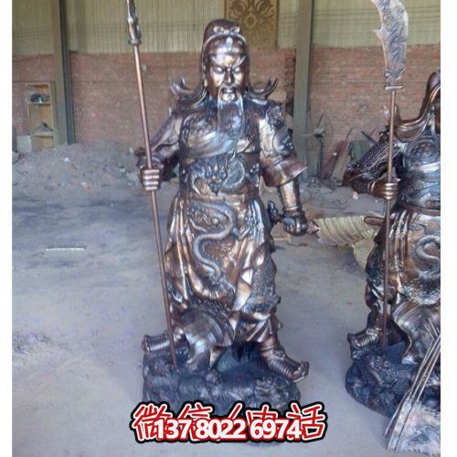 不锈钢仿铜大型宗教财神雕塑