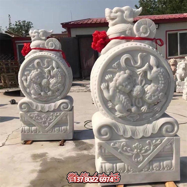 传统文化精髓古建之美庭院风雕鼓石雕塑