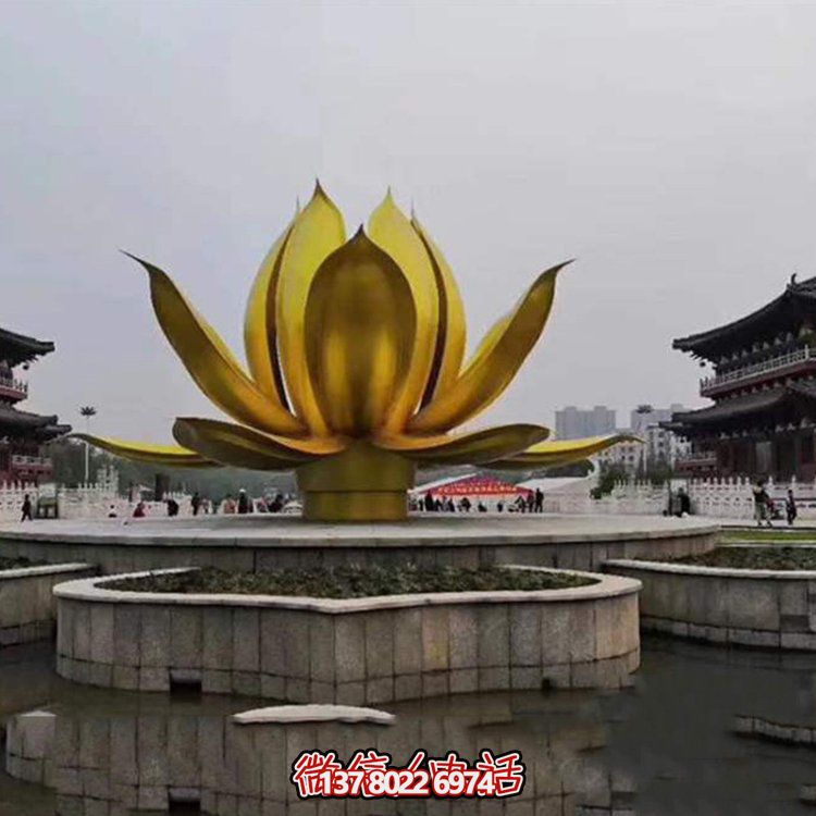 大型不锈钢花朵景观雕塑——点缀室外广场