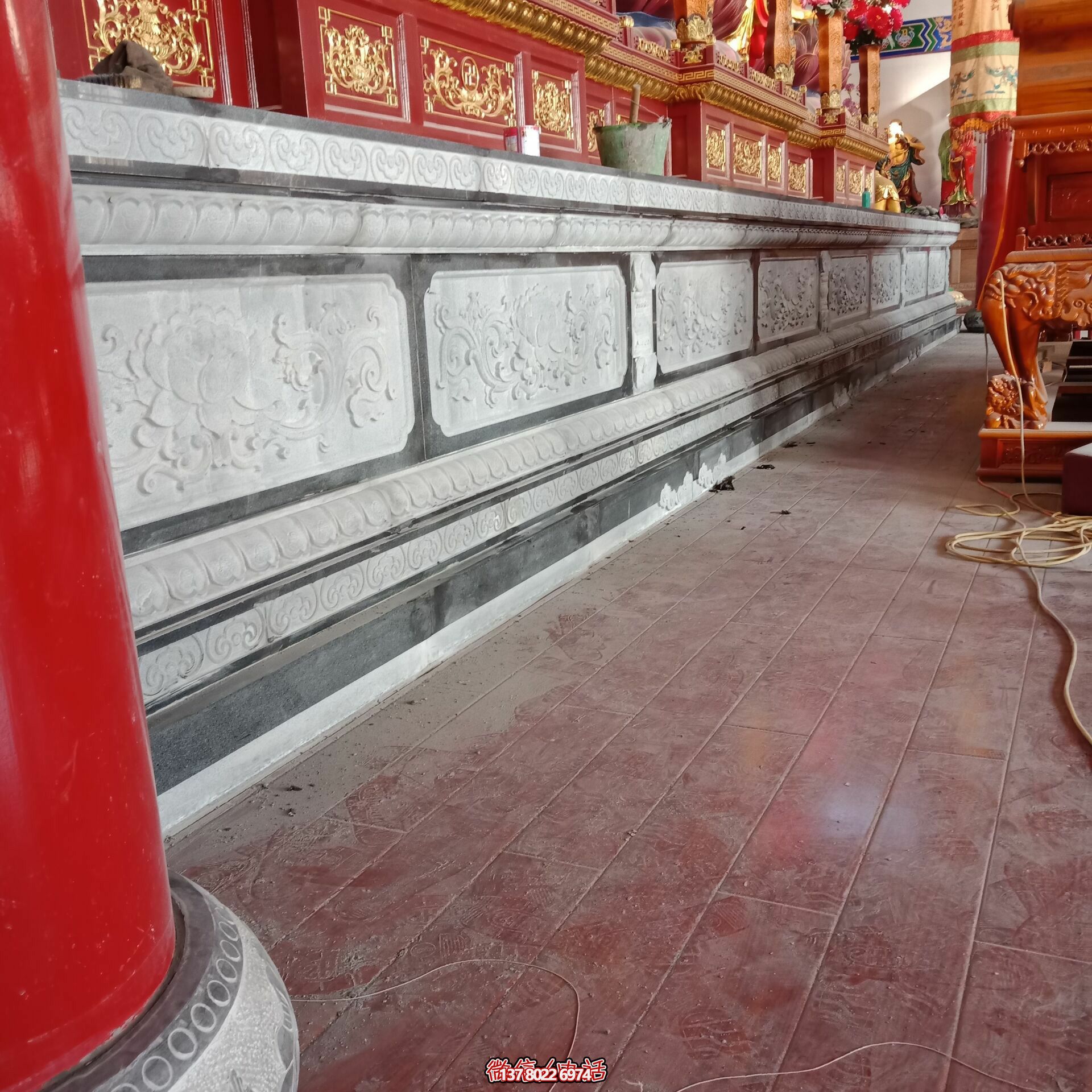 寺庙大理石须弥座雕塑 寺庙大理石须弥座雕塑