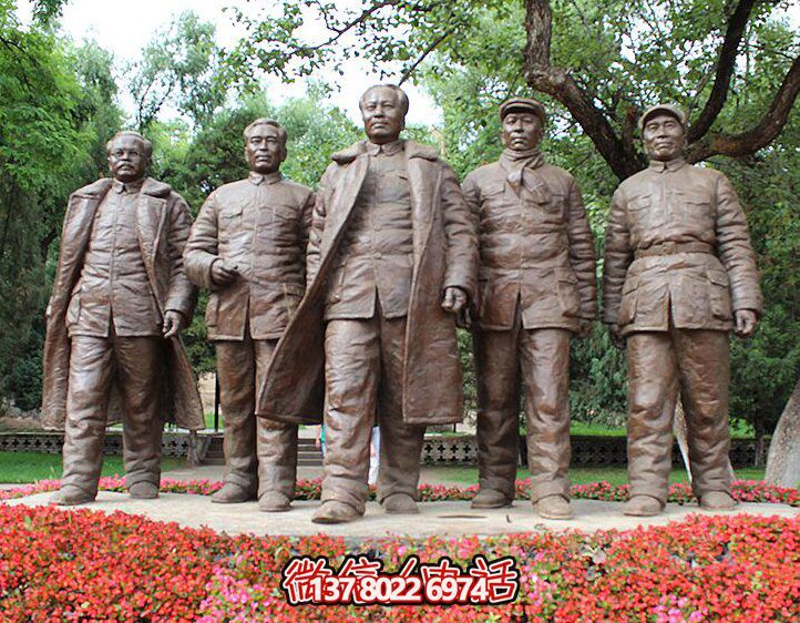 景区景点户外玻璃钢仿铜毛主席人物景观