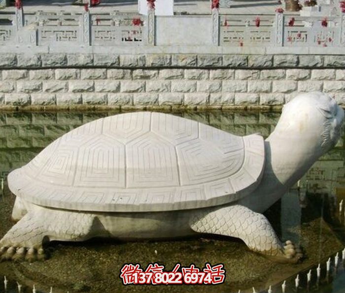 池塘大理石大型仿真乌龟雕塑 池塘大理石大型仿真乌龟雕塑
